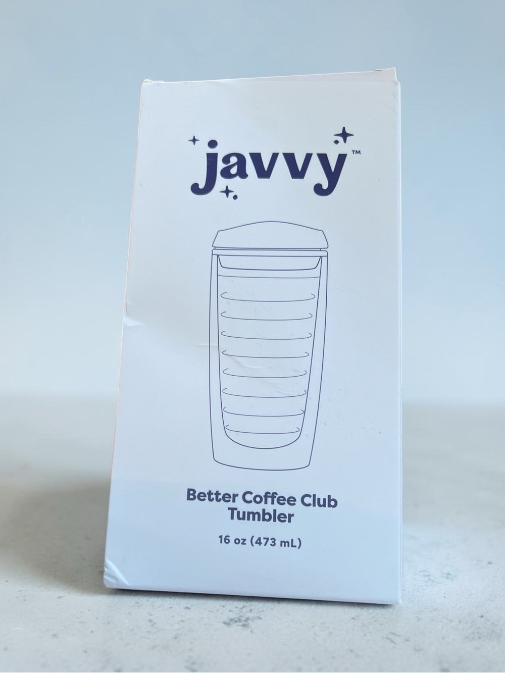 javvy Better Coffee Club Tumbler - White Packaging